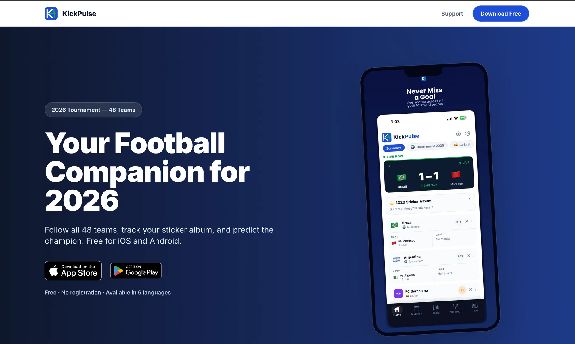 KickPulse — proyecto propio de Decima